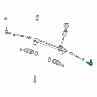 OEM 2017 Chevrolet Spark Outer Tie Rod Diagram - 95371538