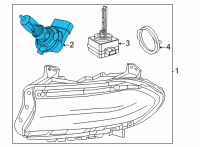 OEM Dodge Dart Headlamp Bulb Diagram - L09005HL