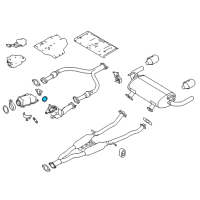 OEM 2021 Infiniti Q60 Gasket Converter Diagram - 20813-5CA0A