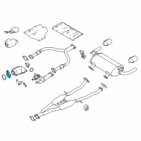 OEM 2017 Infiniti Q50 Clamp Diagram - 14464-5CB0A