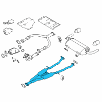 OEM Infiniti Q60 MUFFLER Assembly-Exhaust, Sub Diagram - 20300-6HM0A