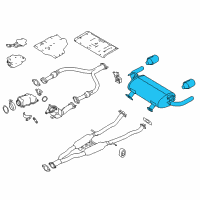 OEM Infiniti Q60 MUFFLER Assembly-Exhaust, Main Diagram - 20100-6HH0A