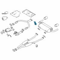 OEM 2017 Infiniti Q60 Mounting-Exhaust, Rubber Diagram - 20651-4GA0B
