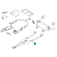OEM 2018 Infiniti Q60 Mounting-Exhaust, Rubber Diagram - 20651-1CA0A