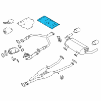 OEM 2018 Infiniti Q60 Heat Insulator-Rear Floor Diagram - 74762-CD000