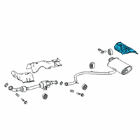 OEM Lexus UX200 INSULATOR, Main MUFF Diagram - 58327-76020