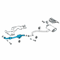 OEM Lexus UX250h Pipe Assy, Exhaust Diagram - 17410-24480