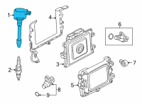 OEM 2022 Honda Civic COIL ASSY-, PLUG TOP Diagram - 30520-64S-005