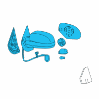 OEM 2013 Chevrolet Silverado 3500 HD Mirror Assembly Diagram - 20756974