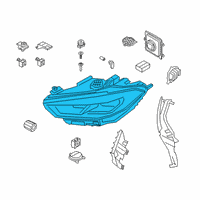 OEM BMW M850i xDrive Headlight, Laser Light, Left Diagram - 63-11-8-739-609