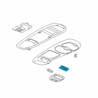 OEM 2004 Chevrolet Venture Switch Asm-Interior Lamp & Multifunction Diagram - 10436427