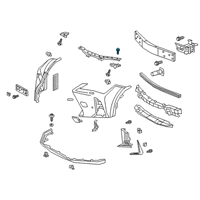 OEM 2020 Toyota Sequoia Grille Bolt Diagram - 90109-A0061
