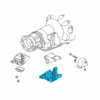 OEM 2003 Jeep Wrangler Bracket-Transmission Mount Diagram - 52059504AB