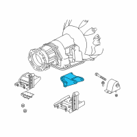 OEM 2005 Jeep Wrangler Bracket-Engine Mount Diagram - 52059418AA