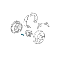 OEM 2001 Dodge Caravan Stud Wheel M12-1.50x45 Diagram - 6503835