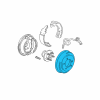 OEM 2001 Chrysler Town & Country Drum-Brake Diagram - 4877433AG