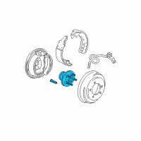 OEM 2003 Dodge Caravan Rear Hub Assembly Diagram - 4721515AD