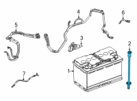 OEM 2021 Jeep Grand Cherokee L BATTERY VENT Diagram - 68448117AA