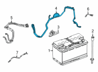 OEM 2021 Jeep Grand Cherokee L BATTERY POSITIVE Diagram - 68380188AD