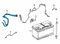 OEM 2021 Jeep Grand Cherokee L WIRING-BATTERY POSITIVE Diagram - 68476070AC