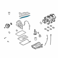 OEM 2010 Ford Mustang Valve Cover Gasket Diagram - 5H2Z-6584-CA