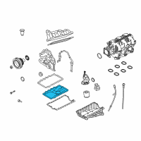 OEM Ford Explorer Sport Lower Oil Pan Diagram - 5R3Z-6675-AA