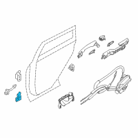OEM Nissan Rogue Hinge Assy-Rear Door Diagram - 82420-5HA0A