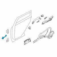 OEM 2020 Nissan Rogue Link-Check, Rear Door Diagram - 82430-4CL0A