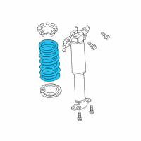 OEM Ford Mustang Coil Spring Diagram - FR3Z-5560-X