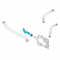 OEM Kia Hose Assembly-Radiator, Upper Diagram - 25414D5500