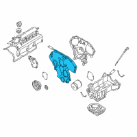 OEM Nissan Murano Cover Assy-Front Diagram - 13501-8J105