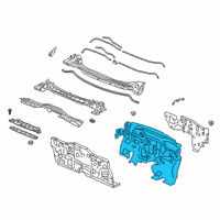 OEM 2021 Honda Clarity Ins, Dashboard Diagram - 74260-TRW-A00