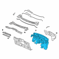 OEM Honda Clarity Ins, Dashboard Diagram - 74260-TRW-A00