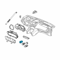 OEM 2007 Acura TSX Switch Assembly, Sunroof Diagram - 35830-SDA-A01