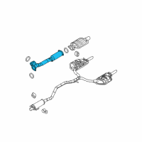 OEM Ford Fusion Front Pipe Diagram - 7E5Z-5G274-EA