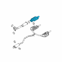 OEM 2007 Ford Fusion Catalytic Converter Diagram - 7E5Z-5E212-AA