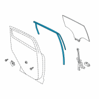 OEM 2014 Ford C-Max Window Channel Diagram - AM5Z-5825766-B