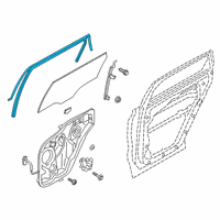 OEM 2022 Hyundai Santa Fe Run-RR Dr Window Glass, LH Diagram - 83530-S1002