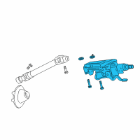 OEM 2012 Chevrolet Caprice Column Kit-Steering (Repair) Diagram - 92240064