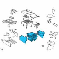 OEM 2019 Toyota Tundra Console Body Diagram - 58820-0C121-C0