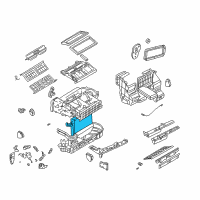 OEM 2001 Chevrolet Venture Evaporator Assembly Diagram - 10318580