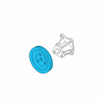 OEM 2000 Pontiac Sunfire Pulley, Water Pump Diagram - 24576031