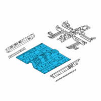 OEM Hyundai Sonata Panel Assembly-Center Floor Diagram - 65110-E6001