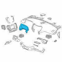 OEM 2019 GMC Terrain Cluster Bezel Diagram - 84489487