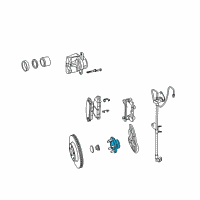 OEM 2008 Dodge Challenger Brake Bearing Diagram - 4779199AA