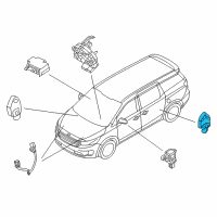 OEM 2015 Kia Sedona Side Impact Sensor Assembly Diagram - 95920C1000