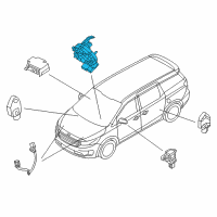 OEM 2021 Kia Sedona Clock Spring Contact Assembly Diagram - 93490A9720