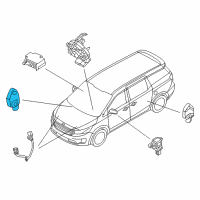 OEM 2016 Kia Sedona Sensor Assembly-Front Impact Diagram - 95930C1000
