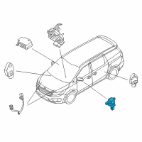 OEM 2017 Kia Sedona Sensor Assembly-Side Impact Diagram - 95920C1100