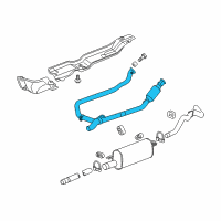 OEM 2008 Dodge Ram 1500 Converter-Exhaust Diagram - 55398203AA